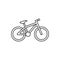 Outline icon - Mountain bike