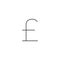 Outline icon - Poundsterling symbol