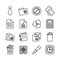 Outline Icon related to Business and Office, editable stroke vector