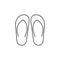 Outline icon - Slipper sandal