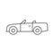 Outline icon - Sport car convertible