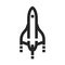 Outline Icon - Supersonic airplane