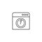 Outline icon - Washing machine laundromat