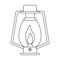 Outline lamp kerosene old lantern camping