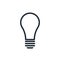 Outline light bulb icon