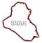 Outline Map of Iraq
