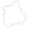 outline map of West Midlands England is a region of England, with borders