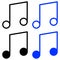 Outline melody icon