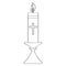 Outline of a Paschal candle