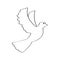 Outline of a pigeon