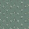 Outline seamless doodle pattern with white simple four-leaf clower print. Pale green background