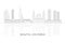 Outline Skyline panorama of city of Bogota, Colombia