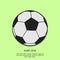 Outline soccer ball background. Football day Eps 10. Vector illustration