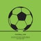 Outline soccer ball background. Football day Eps 10. Vector illustration