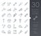 Outline tools icons