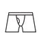 Outline underwear icon isolated vector illustration stroke