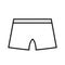 Outline underwear icon isolated vector illustration stroke