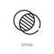 outline unite vector icon. isolated black simple line element illustration from geometric figure concept. editable vector stroke