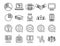 Outline vector icons for web and mobile. Thin stroke