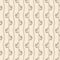 Outline vintage seamless beige pattern with flower