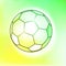 Outline watercolor soccer ball