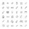 Outline web icon set - drawing tools