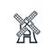 Outline windmill icon