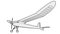 Outlined glider, ground plan