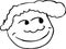 Outlined Grinning Face Icon