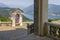 The outlook on the Lago d Orta lake from Sanstuario Madonna del Sasso