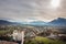 Outlook Mountain panorama from the fortress Hohensalzburg