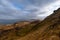 Outlook from the old man of storr pinnacle rock scotland