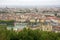 Outlook onto the city of Lyon seen from Esplanade de Fourviere