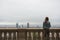 Outlook onto the city of Lyon seen from Esplanade de Fourviere