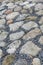 Outside Embankment lining of bricks in a sea wall