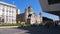 Outside the Museum of Liverpool looking towards the Port of Liverpool Building