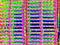 Outside stock of old manufactured wooden standard euro pallets in thermography scan.