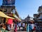 Outside view of Goddess Tulaja bhavani mata temple, crowd of devotees for visit in festival