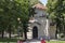 Outside view of The Skull Tower Cele Kula - built from the 3000 skulls of dead Serbian warriors aft