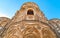 The outsides of the principal doorways and their pointed arches of the ancient Cathedral Church in Monreale, Sicily