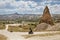 Outskirts Goreme Uchisar backdrop Quad dirt riders