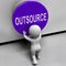 Outsource Button Means Freelancer Or Independent