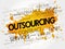 Outsourcing related items words cloud