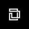 Outstanding Elegant Modern Black and White Color Alphabet D Initial Based Icon Logo Design - Vector