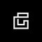 Outstanding Elegant Modern Black and White Color Alphabet G Initial Based Icon Logo Design - Vector