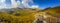 Outstanding panoramic view of Parang Mountains, famous high altitude Transalpina road