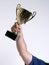 Outstretched Arm with angled Trophy