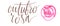 Outubro Rosa - Pink October in Brazilian language. Breast Cancer Awareness campaign web banner. Handwritten lettering.