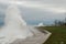 Outumn storm on the lake Michigan, Chicago, Illinois