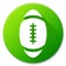 Oval ball green circle icon